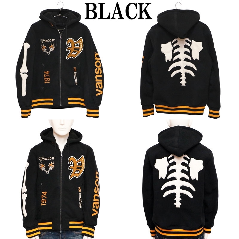 VANSON バンソン ボーンスカル ボンディング スタジャン （ NVSZ-2219 ）