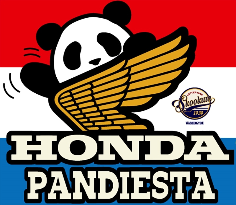 PANDIESTA JAPAN パンディエスタジャパン HONDA コラボ WING LOGO 柄 デニムパンツ （ 592507 ）