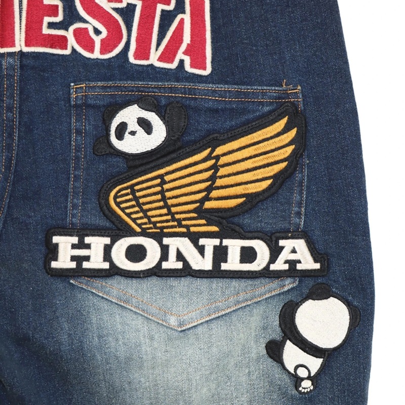 PANDIESTA JAPAN パンディエスタジャパン HONDA コラボ WING LOGO 柄 デニムパンツ （ 592507 ）