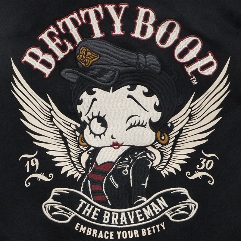 THE BRAVEMAN × BETTY BOOP ウイング ベティ 刺繍 ボンディング