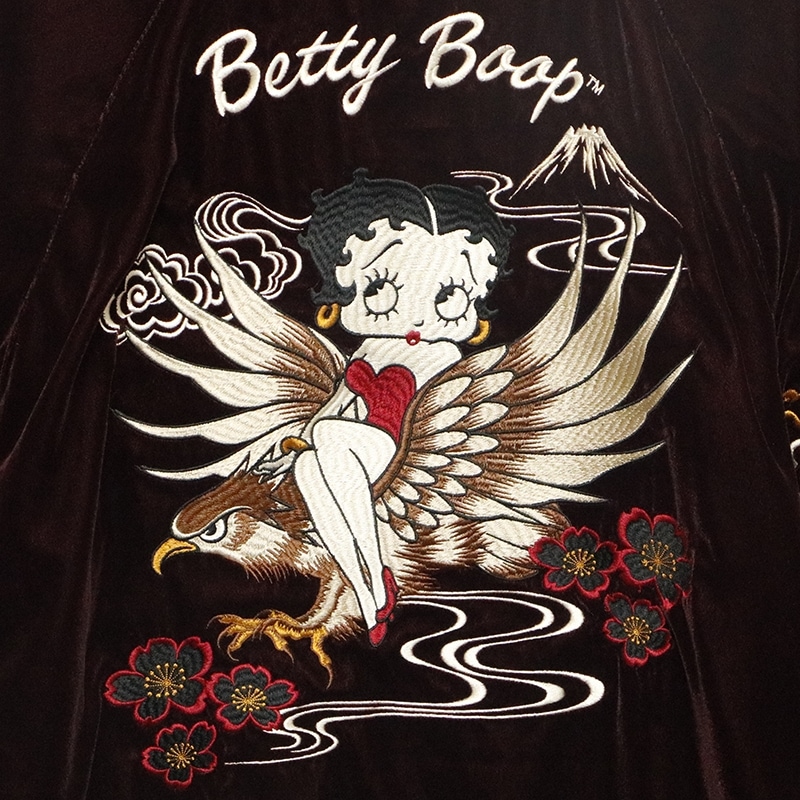 NEVERMIND × BETTY BOOP イーグル × ベティ ＆ バイク × ベティ 刺繍