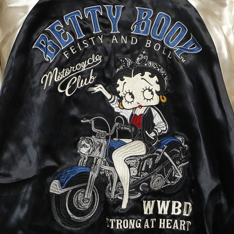 NEVERMIND × BETTY BOOP イーグル × ベティ ＆ バイク × ベティ 刺繍