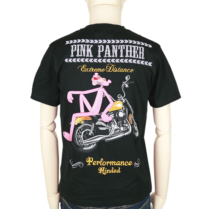 FLAG STAFF × PINK PANTHER PINK PANTHER バイク 半袖 Tシャツ （412083）