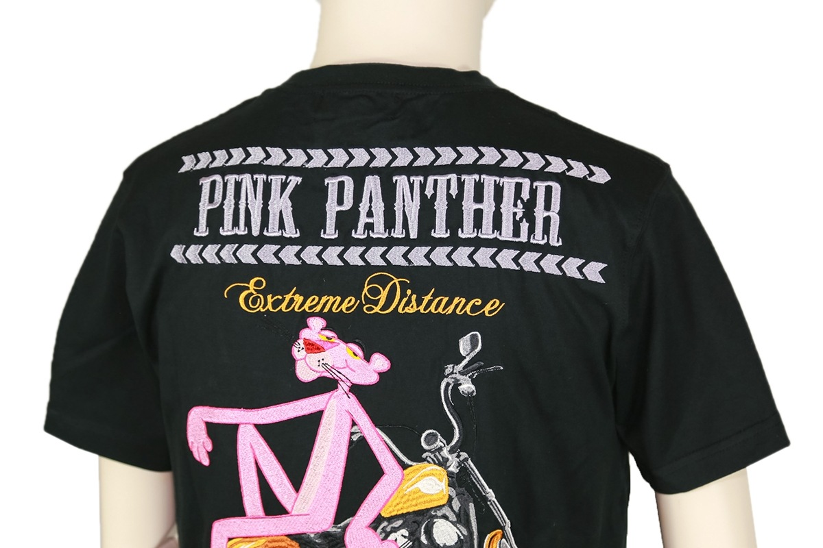 FLAG STAFF × PINK PANTHER PINK PANTHER バイク 半袖 Tシャツ （412083）