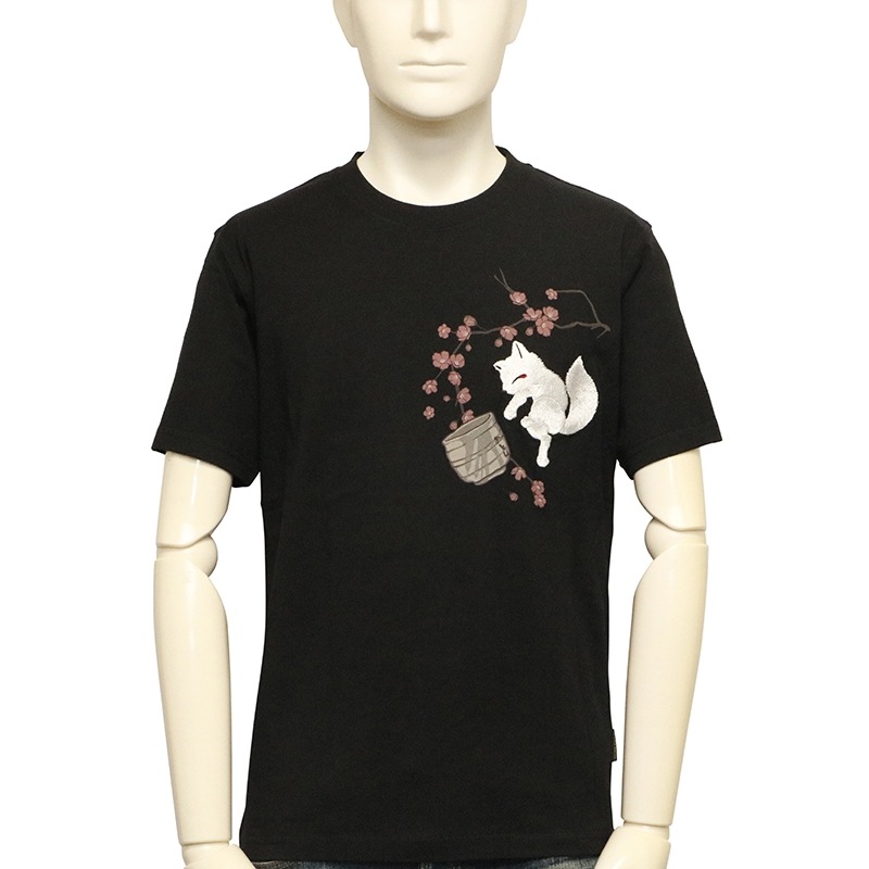 今昔 KON-JAKU おとんとおかんの湯呑 和柄 半袖Tシャツ （ KJ-29251 ）