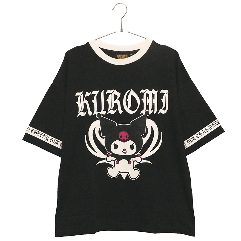 LOW BLOW KNUCKLE × KUROMI クロミちゃん BIG シルエット Tシャツ