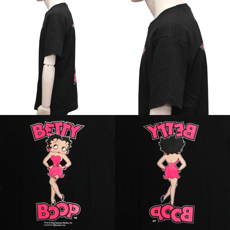 BETTY BOOP 「ネオンカラー× ベティー」プリント 半袖Tシャツ ( BE-107 ) クリックポスト対応