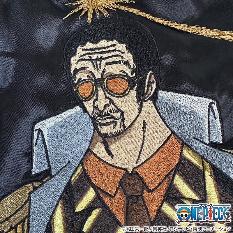 酒*…様 絡繰魂×ONEPIECE 黄猿 リバーシブルスカジャン XL 絡繰魂 × ONE PIECE 【黄猿】どっちつかずの正義 刺繍 リバーシブル