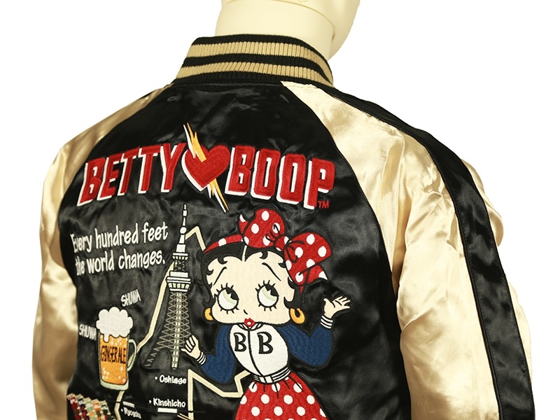 Betty Boop × LOW BLOW KNUCKLE BOOP TOKYO スカジャン （561874）