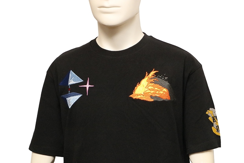 錦 nishiki × EVANGELION 初号機VS赤龍 柄 和柄 半袖 Tシャツ ( 554369 )