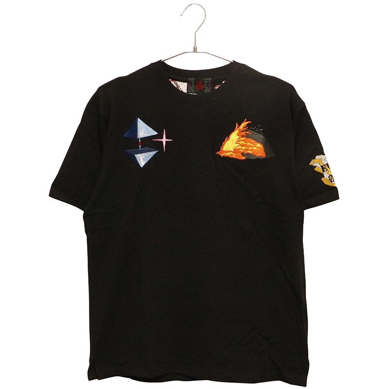 錦 nishiki × EVANGELION 初号機VS赤龍 柄 和柄 半袖 Tシャツ ( 554369 )
