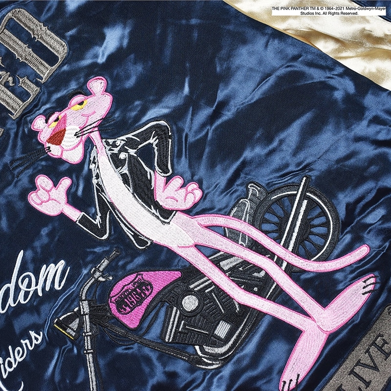 FLAG STAFF フラッグ スタッフ × PINK PANTHER ピンクパンサー リバーシブルスカジャン （414089）