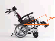 自走用ティルト＆リクライニング車椅子 ＴＲ－１ 肘跳ね上げ・足台 