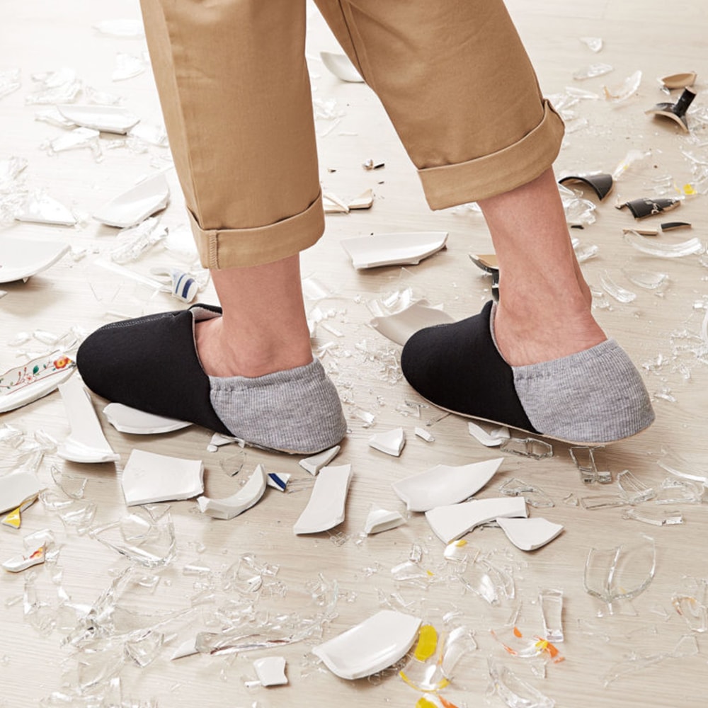 洗える防災スリッパ