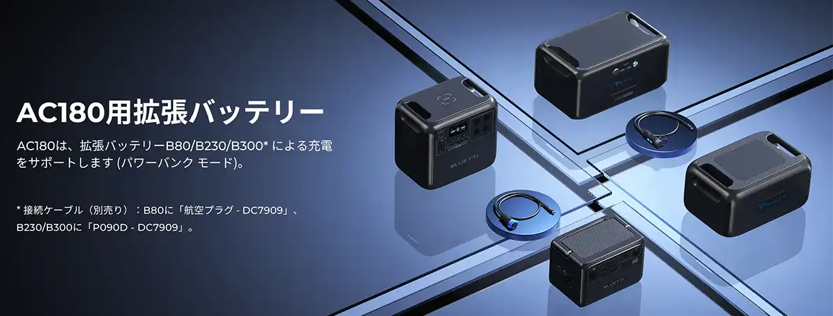 ポータブル電源 BLUETTI AC180P(1440Wh) ｜ 防災グッズ,ポータブル電源