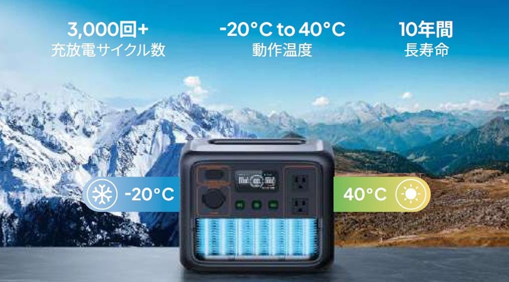 ポータブル電源 BLUETTI AC50P(504Wh) ｜ 防災グッズ,ポータブル電源