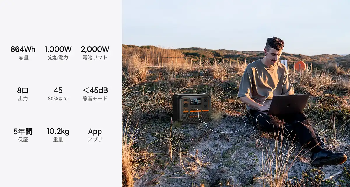 いつでも電力を確保
