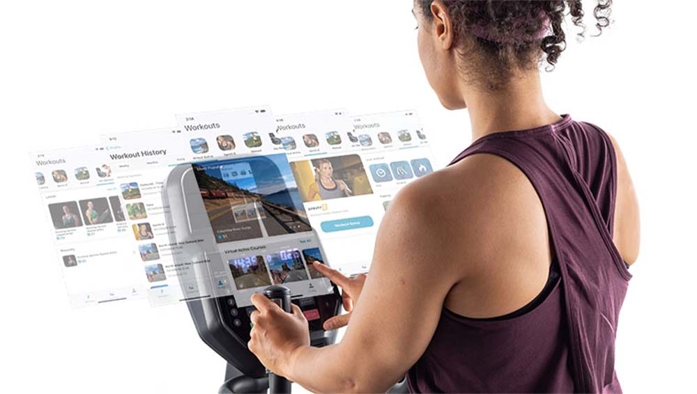 専用アプリ『@ZONE』でバーチャルトレーニング