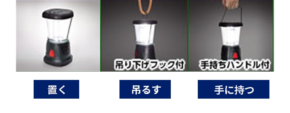 4置く・吊るす・持つの３パターンの使用方法
