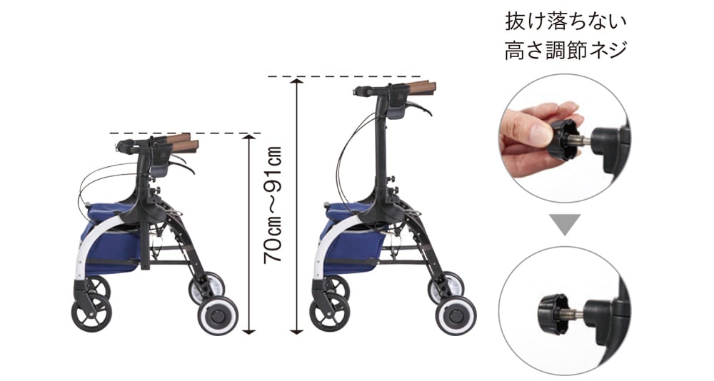 多くの人にフィットする押し手高さ