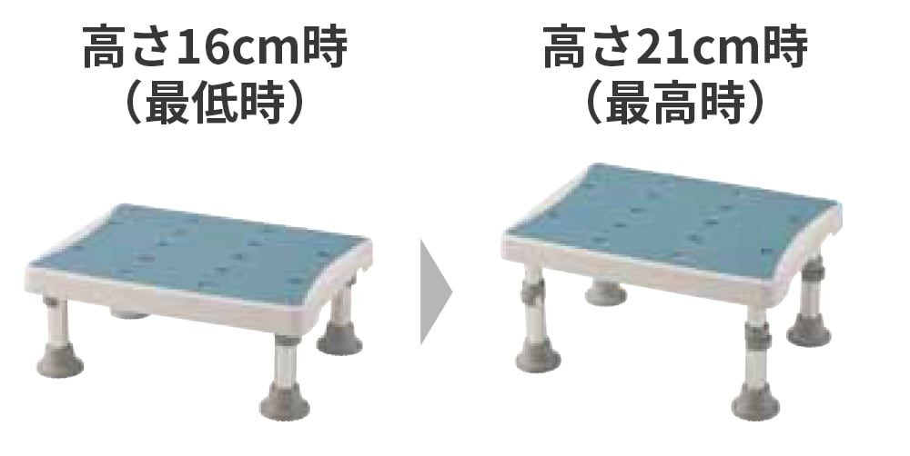 高さの調整も可能