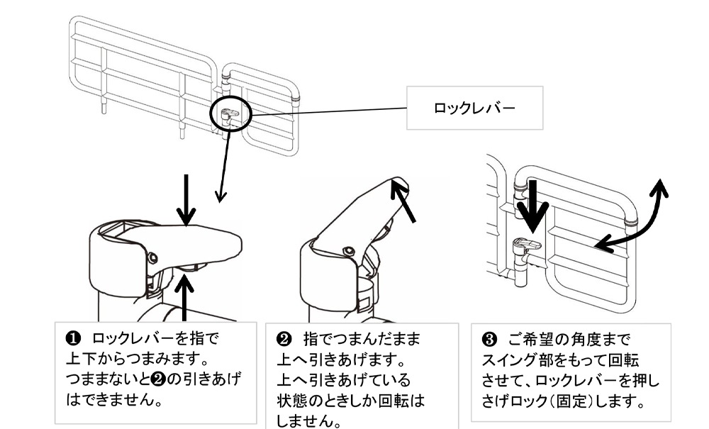 ロック・ロック解除の操作も簡単