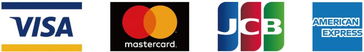 VISA、MASTER、JCB、AMEX