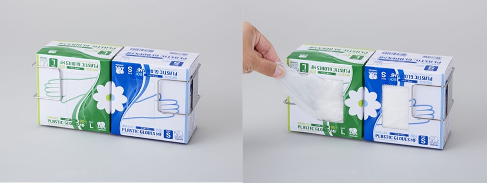 母の日クーポン対象】ハクゾウプラスチックグローブ MF パウダーフリー