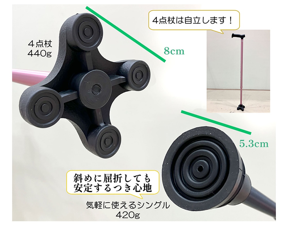 グリップ力に優れた凹凸のある底面で滑りにくい