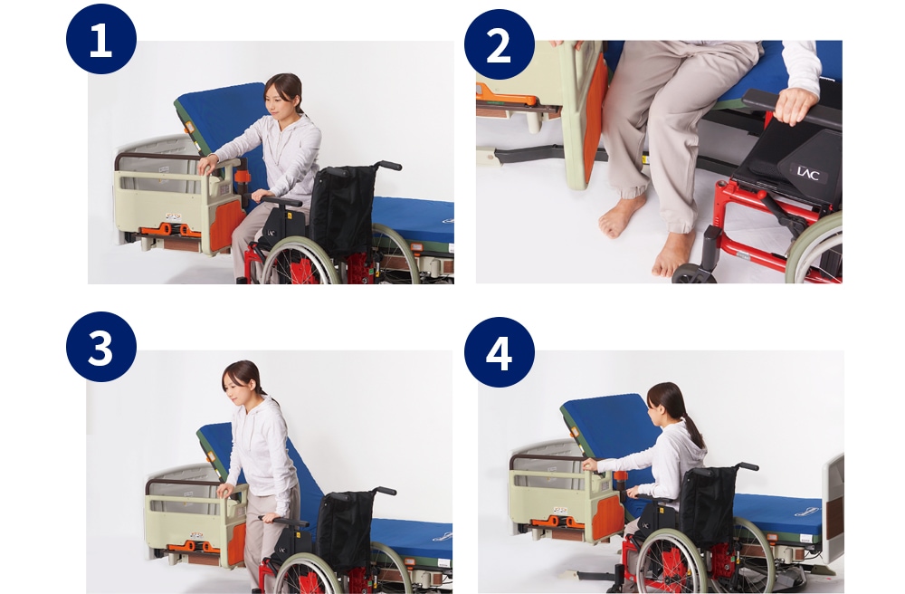 プラッツ】ﾚﾊﾞｰﾛｯｸ式ﾍﾞｯﾄﾞ用ｸﾞﾘｯﾌﾟ｢ﾆｰﾊﾟﾛL｣ ひざﾊﾟｯﾄﾞ/ﾛﾝｸﾞﾀｲﾌﾟ対応