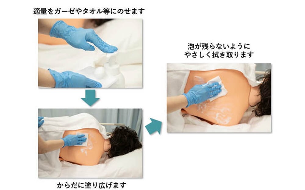 スキナル拭き取り泡ボディソープ 80ml ｜ 防災グッズ ｜ 介護用品