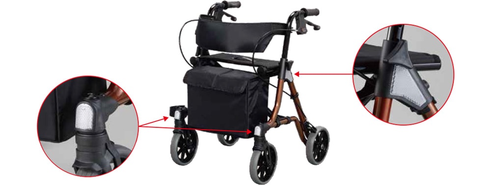 歩行車 トライリンク ブラウン ｜ シルバーカー・歩行器,歩行器・歩行
