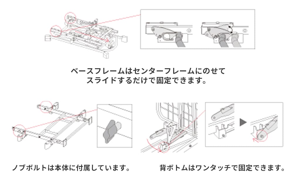 組立部品ゼロを実現!