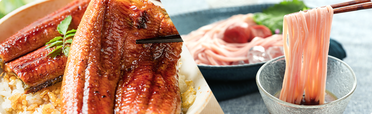 国産うなぎ蒲焼カットと梅セット