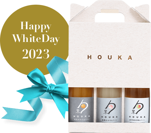 和歌山フルーツワイン 3本セット（梅、桃、みかん）