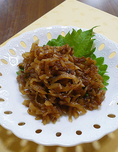 新生姜の甘辛佃煮（新生姜の土佐煮）