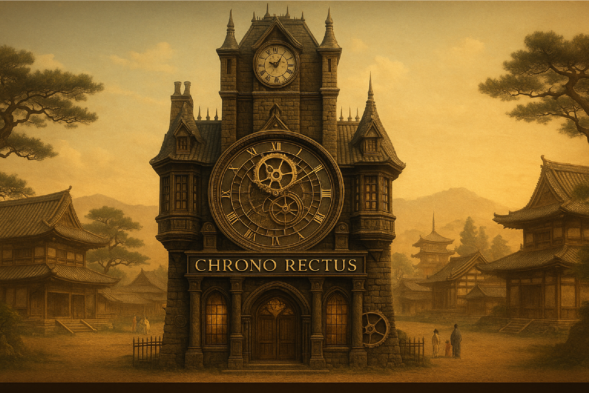 街の夜景と人々の気配