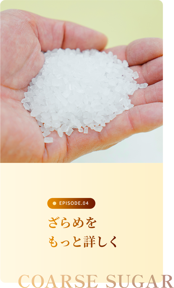 ざらめをもっと詳しく
