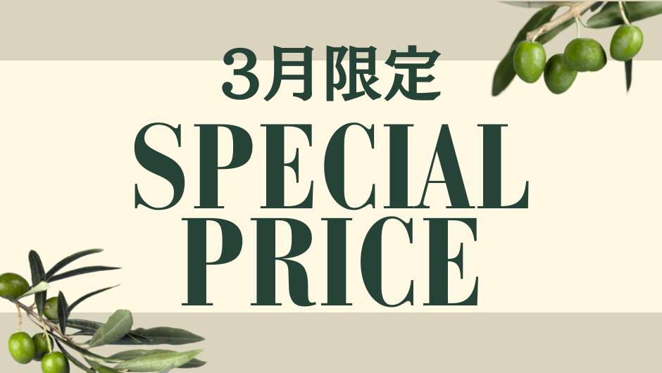 3月限定 SPECIAL PRICE