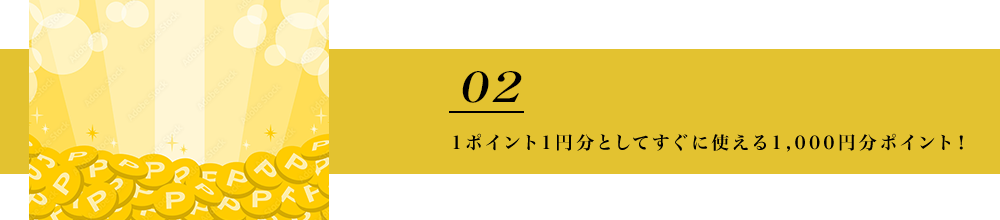 1�ݥ����1��ʬ�Ȥ��Ƥ����˻Ȥ���1,000��ʬ�ݥ���ȡ�