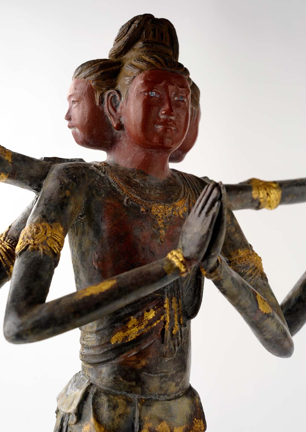喜多敏勝 原型 仏像 保証書付 ブロンズ像 彫刻 阿修羅像 仏教美術 蝋型鋳銅製