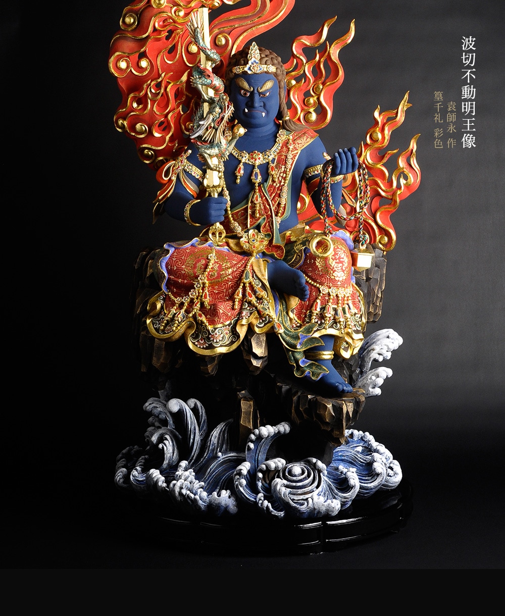 仏像アート 33×43mm ハヌマーン降臨　プラクルアン　無敵と富　繁栄 仏像ワールド