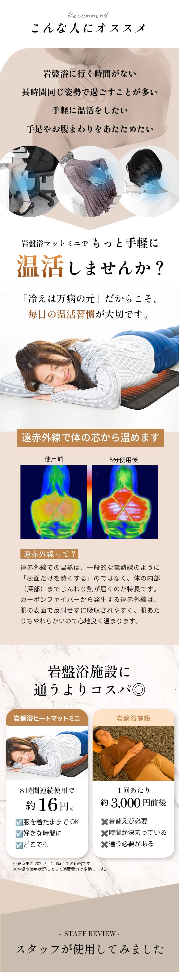 岩盤浴マットミニ