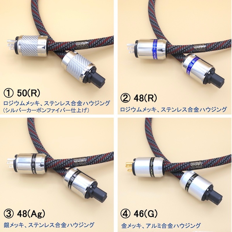 超重 アルミニウム合金 ハイエンド 電源ケーブル 迷い込ん 1.5m 3芯 