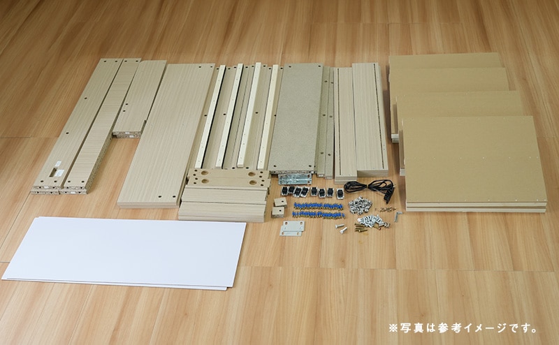 ネット通販向きベッドの構造イメージ パーツ分割