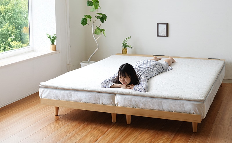 幅160cm/Q対応/1枚もの】川の字ファミリーマットレス 高反発6cm