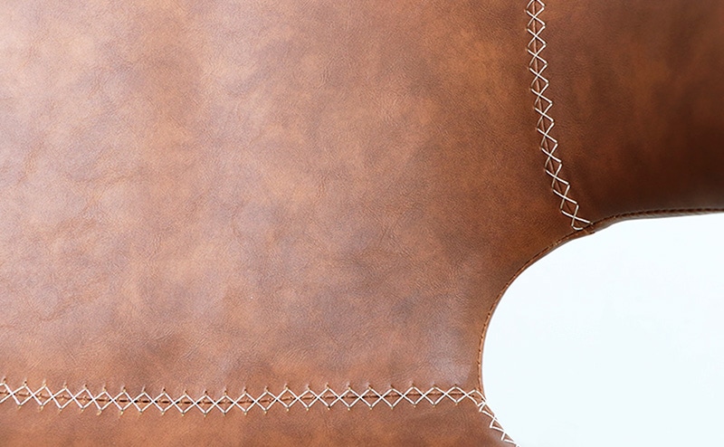 PUレザーとステッチのディテール