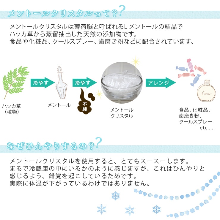 ハッカ油の作成にも！メントールクリスタル（薄荷脳）20g - 健康用品