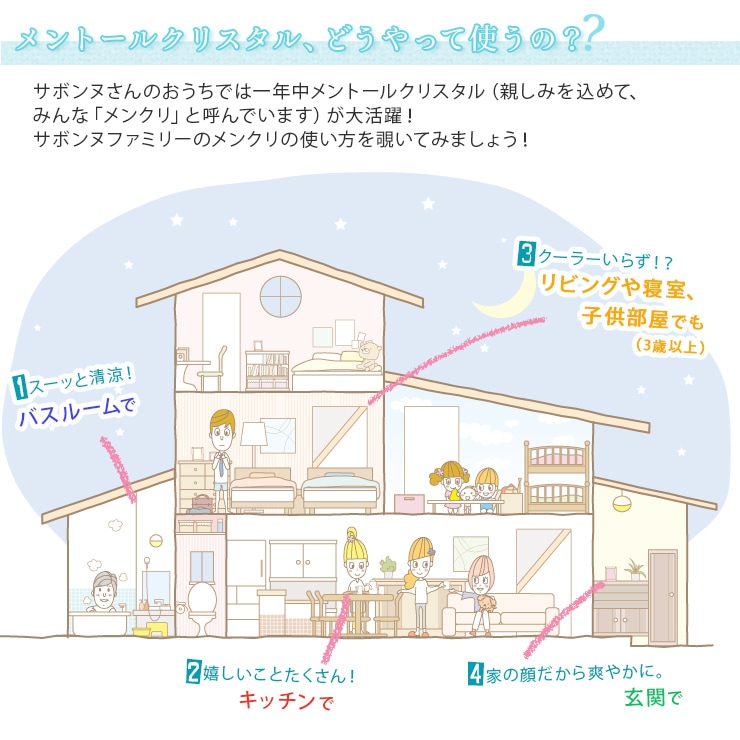 メントールクリスタル ハッカ脳 500g 手作り石けんとアロマ ハーブのお店 カフェ ド サボン