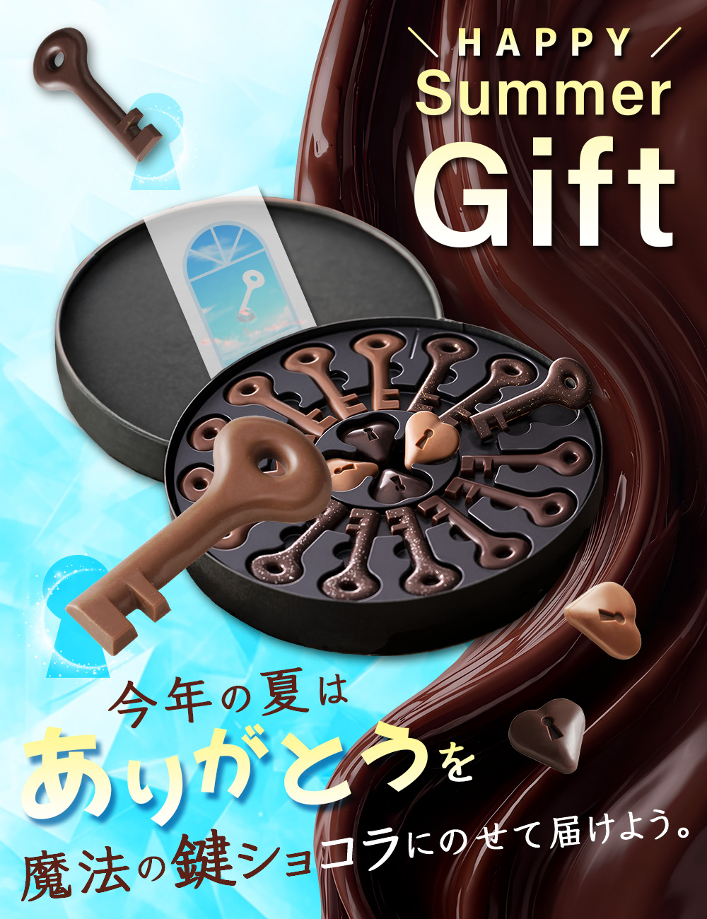 コフレロン｜鍵型チョコレート7種セット・食べ比べギフト｜Cagi de reves
